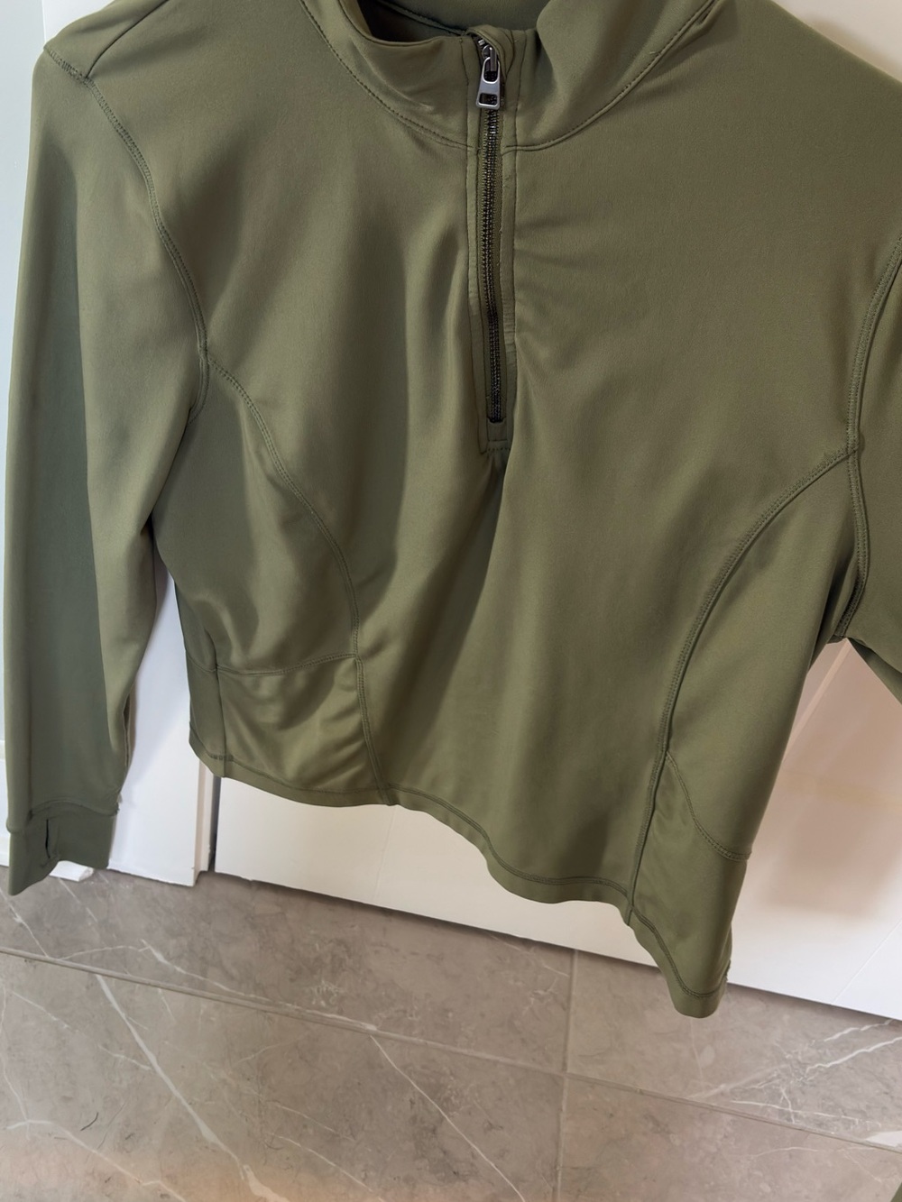 Avia Olive Green Half-Zip Pullover